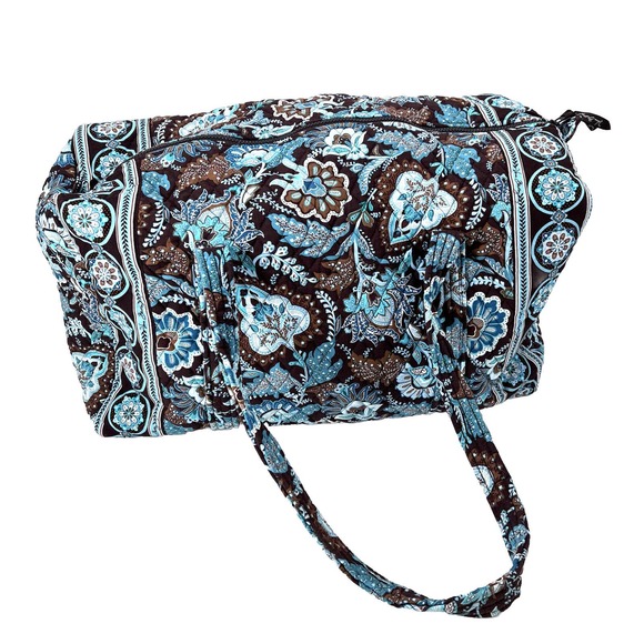 Vera Bradley Handbags - Vera Bradley Large Weekender Travel Duffel Bag Tote JAVA BLUE